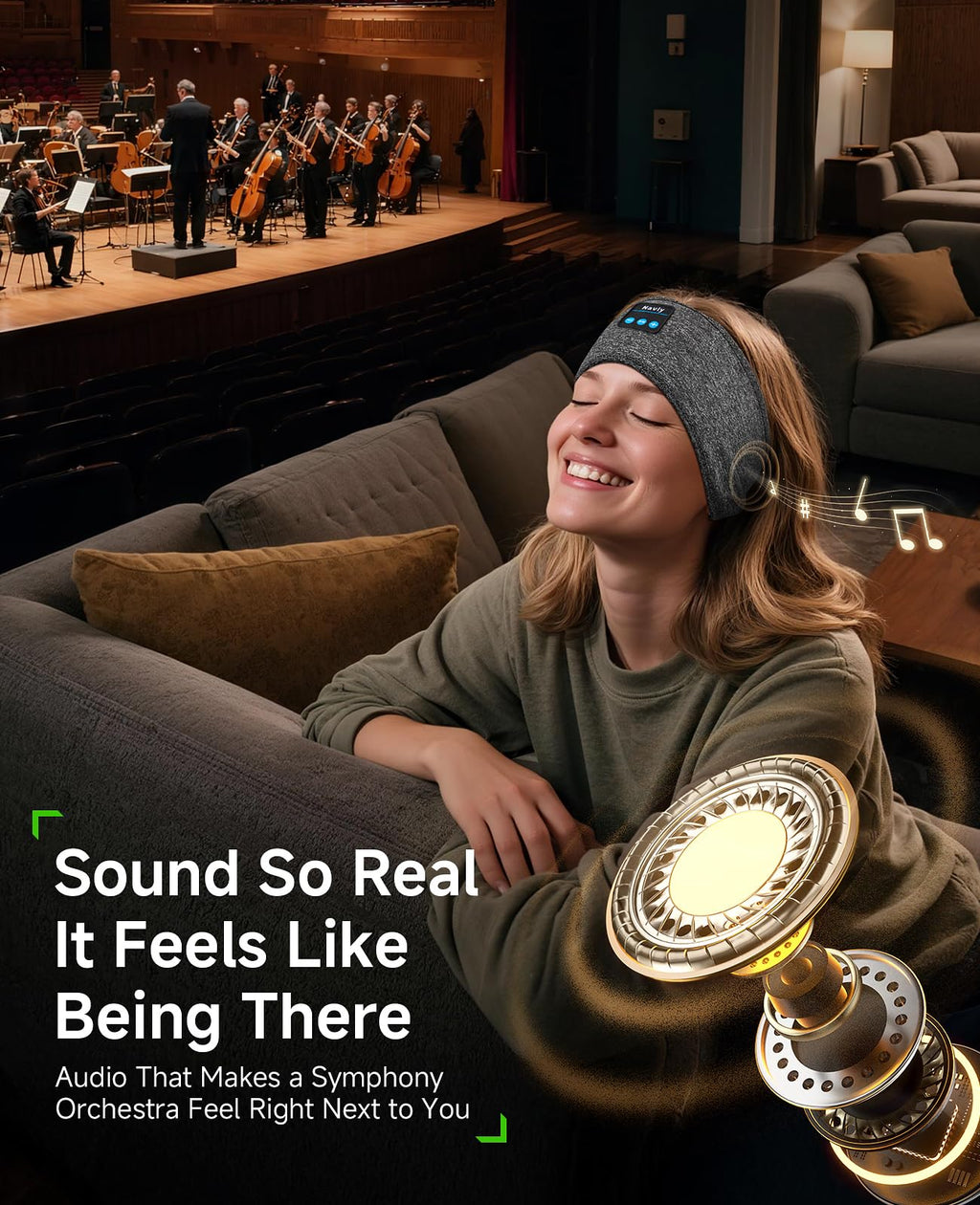 Bluetooth 5.4 Wireless Sleep Mask Headphones J247832