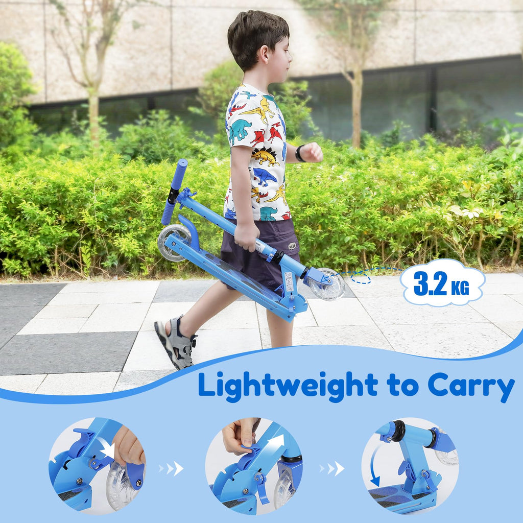2 Wheel Adjustable Height Foldable Lightweight Kick Scooter B6641
