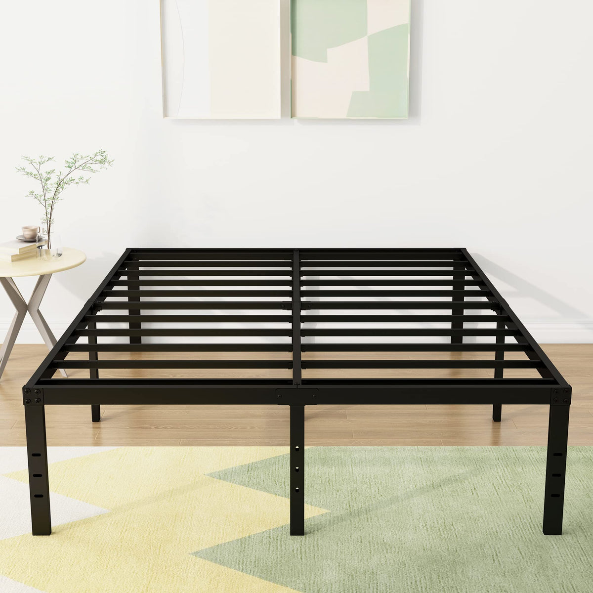 18 Inch High Queen Size Bed Frame with Storage A728018