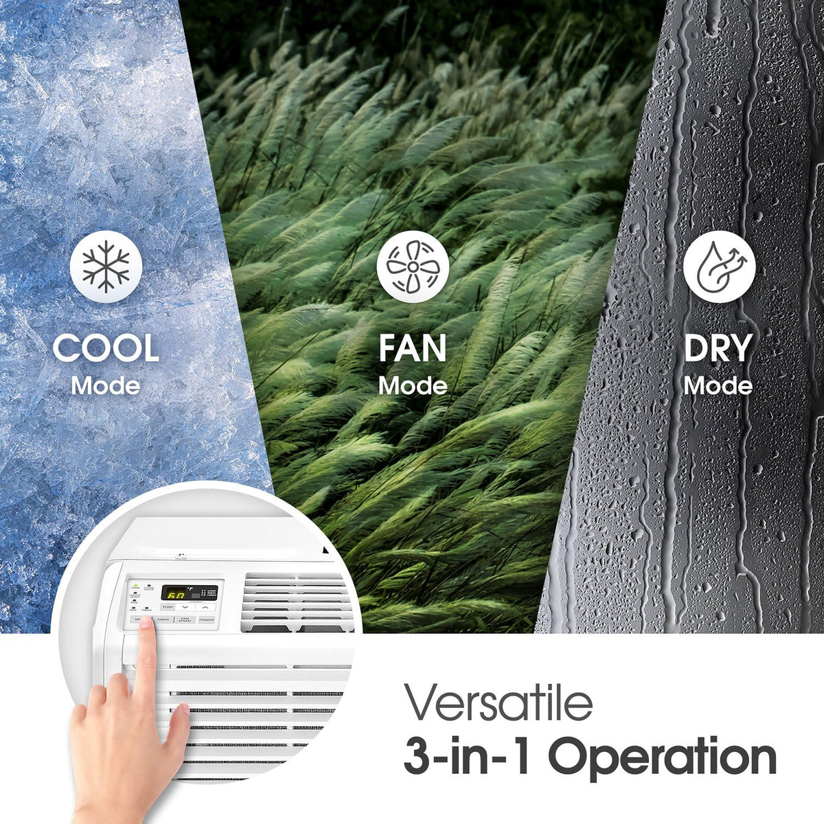 6,000 BTU White Window Air Conditioner I520552
