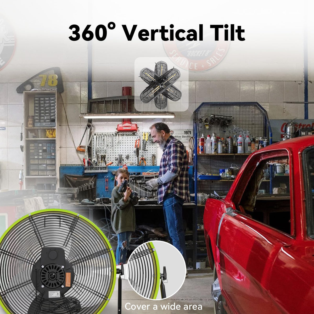 20 In 3 Speed High Velocity Floor Fan F541