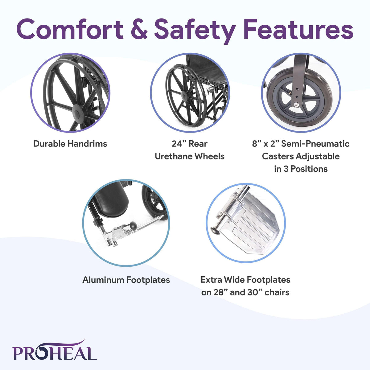 24" Heavy Duty Bariatric Wheelchair B1403