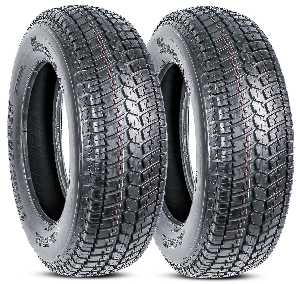 2-Pack ST205/75D15 15 Inch Deep Tread Trailer Tire Load Range C G75835