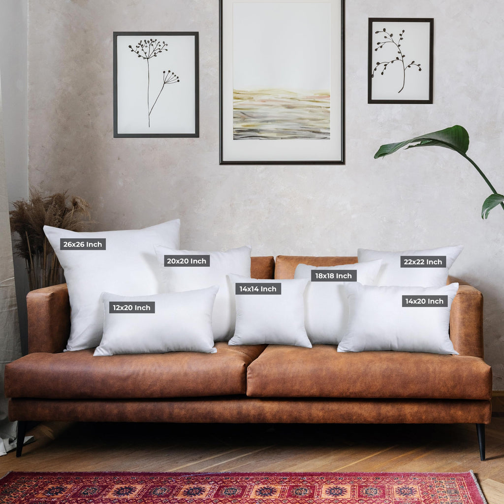 18x18 Decorative Pillow Inserts Set of 4 O502