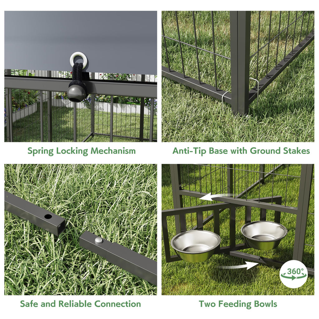 10x10 Ft Outdoor Dog Kennel A665