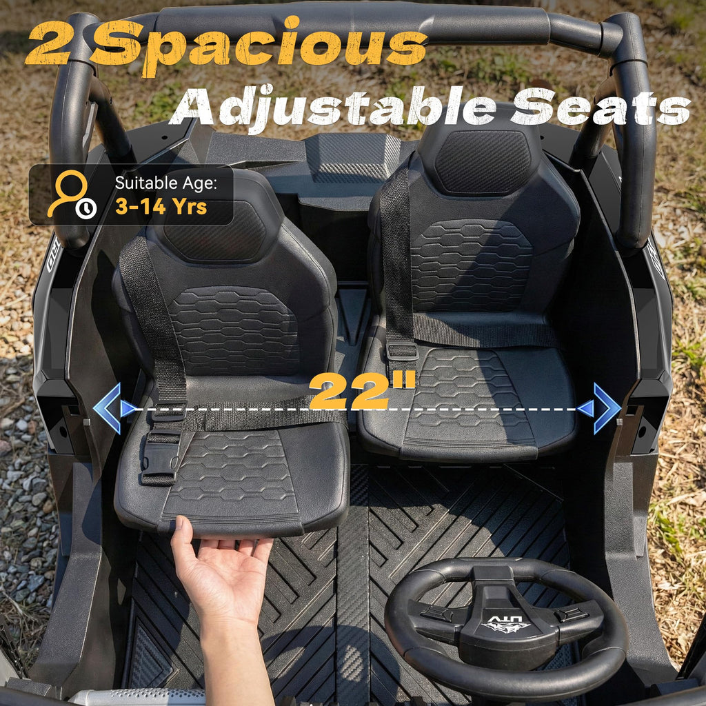24V Ride on Toys for Big Kids 3-14, Black R672
